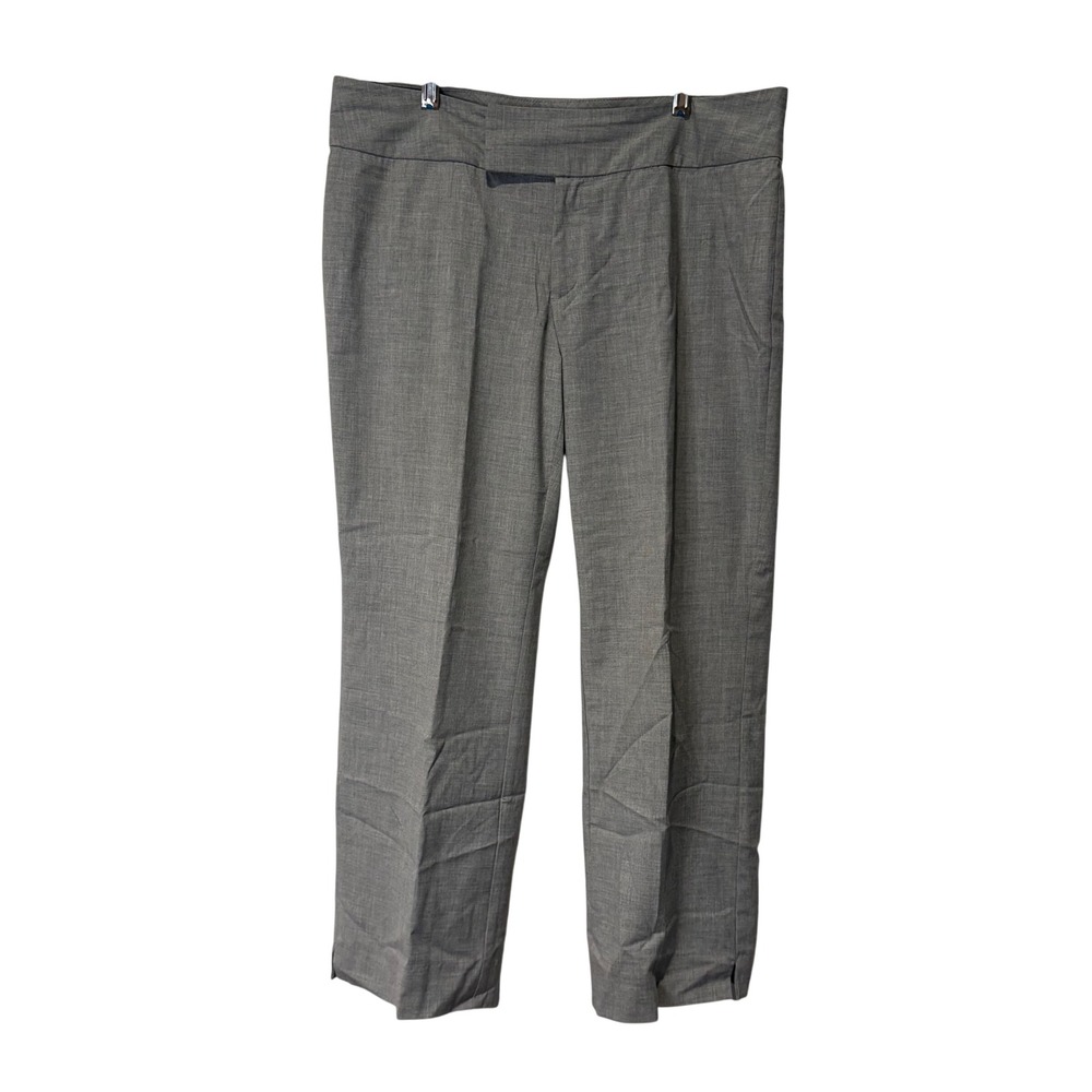 OLD NAVY Y2K Womens Gray Stretch Flat Front Career Dress Pants Size 10‎ Mid Rise